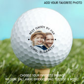 Best DADDY by Par Personalisiertes Foto Golfball