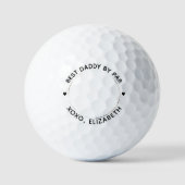 Best DADDY by Par Personalisiertes Foto Golfball (Vorderseite)