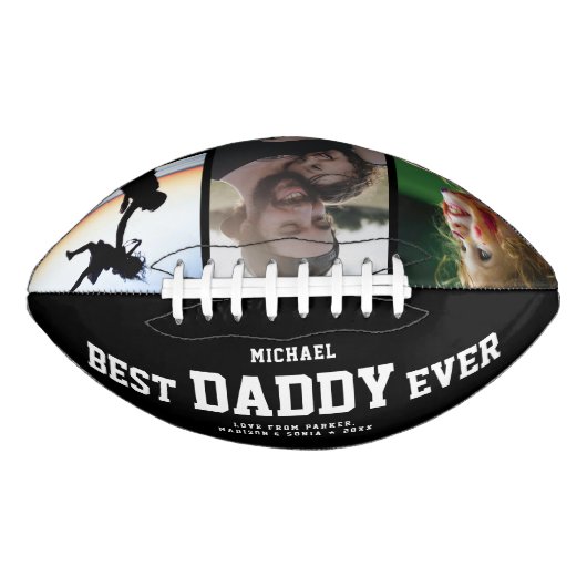 BEST DADDY EVENT Moderne Coole Farbfoto-Collage Football (Vorderseite)