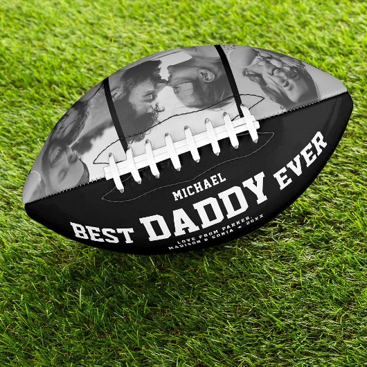 BEST DADDY EVENT Modernes Cool Schwarz/Weiß Football