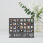 Best Daddy Ever 28 Photo Postkarte (Stehend Vorderseite)