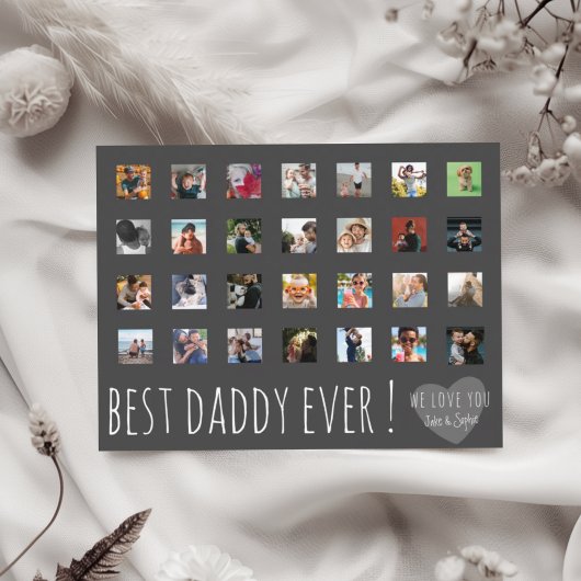 Best Daddy Ever 28 Photo Postkarte