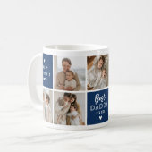 'Best Daddy Ever' Benutzerdefinierte Collage mit 7 Kaffeetasse (Vorderseite Links)