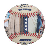 Best Daddy Ever | Benutzerdefiniertes Foto Baseball (Vorderseite)