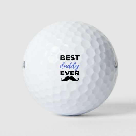 Best Daddy Ever Black Golfball (Vorderseite)