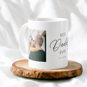 Best Daddy Ever Calligraphy Foto Kaffeemaschine Ta Kaffeetasse
