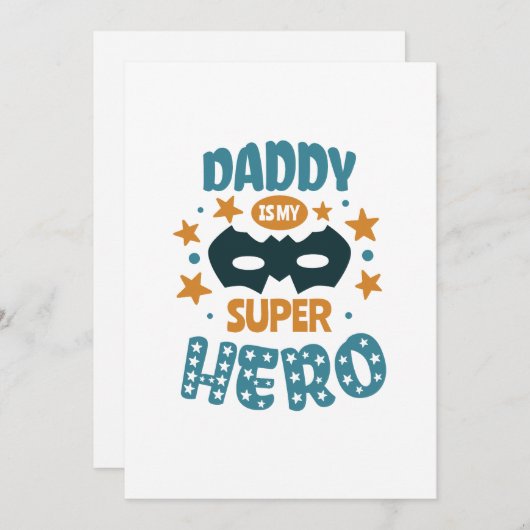 Best Daddy Ever Einladung (Vorne/Hinten)