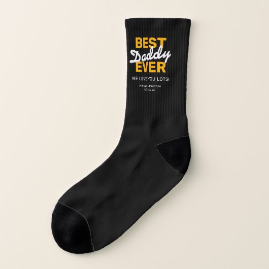 Best Daddy Ever | Father's Day Gift Socken (Links - Außen)