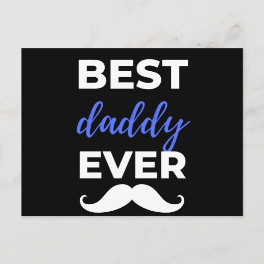 Best Daddy Ever Feiertagspostkarte (Vorderseite)