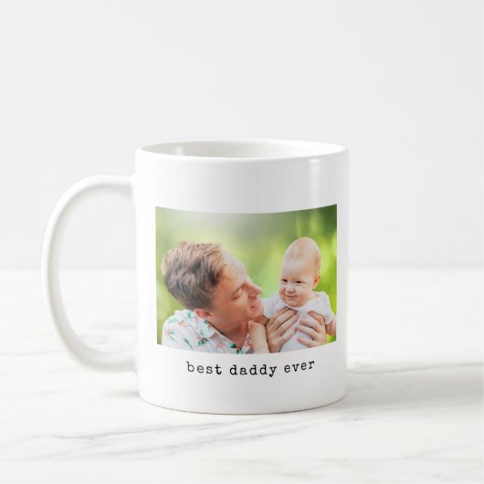 Best Daddy Ever Foto Minimalistisch Kaffeetasse (Links)