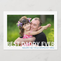 Best Daddy Ever | Foto Vatertagskarte