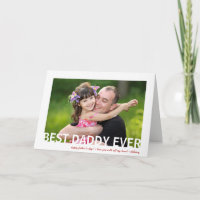 Best Daddy Ever | Foto Vatertagskarte