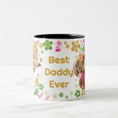 Best Daddy Ever Foto Zweifarbige Tasse (Mittel)