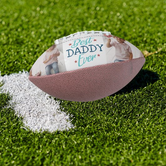 Best Daddy Ever | FotoCollage mit Handschrift Football