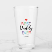 Best Daddy Ever Glas (Vorderseite)