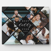 Best Daddy Ever Modern Photo Collage Gift Keepsake Fotoplatte (Vorderseite)