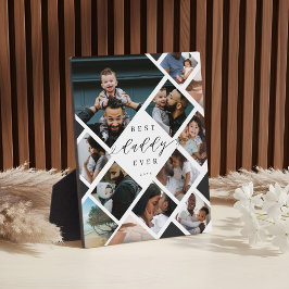 Best Daddy Ever Modern Photo Collage Gift Keepsake Fotoplatte