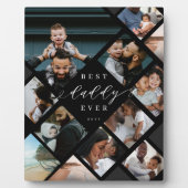 Best Daddy Ever Modern Photo Collage Gift Keepsake Fotoplatte (Vorderseite)