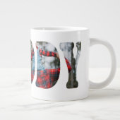 Best Daddy Ever Photo Mug, Custom Father birthday Jumbo-Tasse (Rechts)