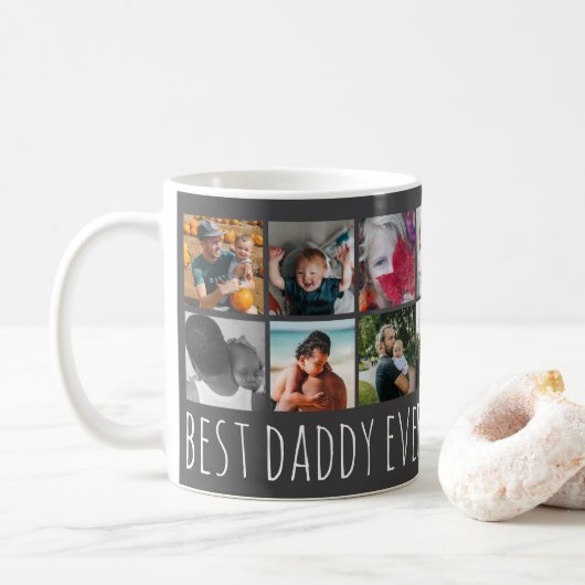  Best Daddy Ever Photo Mug Kaffeetasse (Mit Donut)