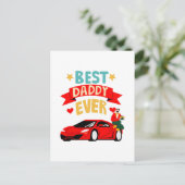 Best Daddy Ever Postkarte (Stehend Vorderseite)