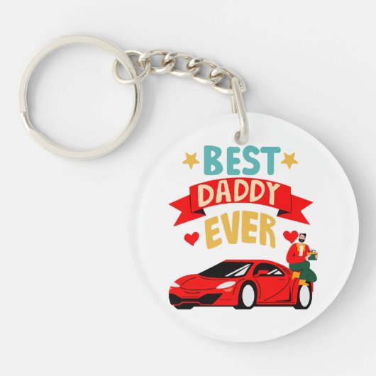 Best Daddy Ever Schlüsselanhänger (Vorderseite)
