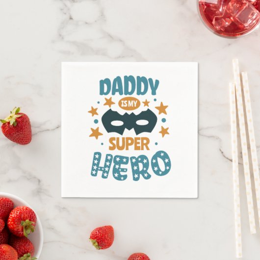 Best Daddy Ever Serviette (Beispiel)