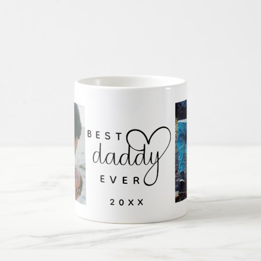 Best Daddy Ever | Vatertag 2 Foto Kaffeetasse (Mittel)