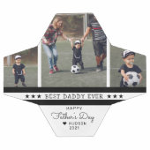 Best Daddy Ever | Vatertag 3 FotoCollage Fußball (Flach)