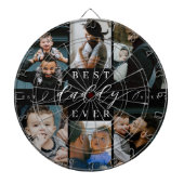 Best Daddy Ever | Vatertag 6 FotoCollage Dartscheibe (vorne)