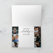 Best Daddy Ever | Vatertag 6 FotoCollage Karte (Innenseite)