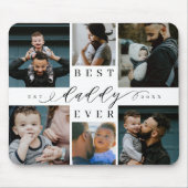 Best Daddy Ever | Vatertag 6 FotoCollage Mousepad (Vorne)