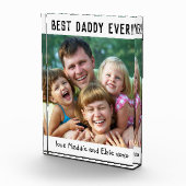 Best Daddy Ever Vatertag Foto Block (Rechts)