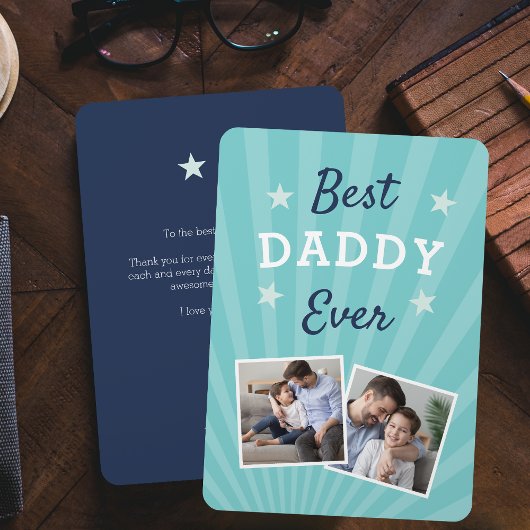 Best Daddy Ever | Vatertag Foto Karte