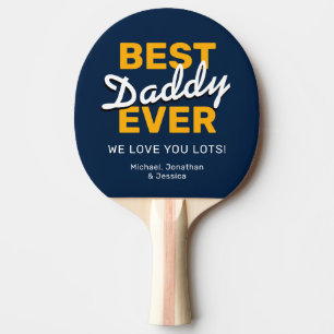 Best Daddy Ever   Vatertagsgeschenk Tischtennis Schläger