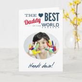 Best Daddy Foto Karte (Gelbe Blume)
