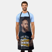 Best Daddy in the world name & Foto Schürze (Getragen)