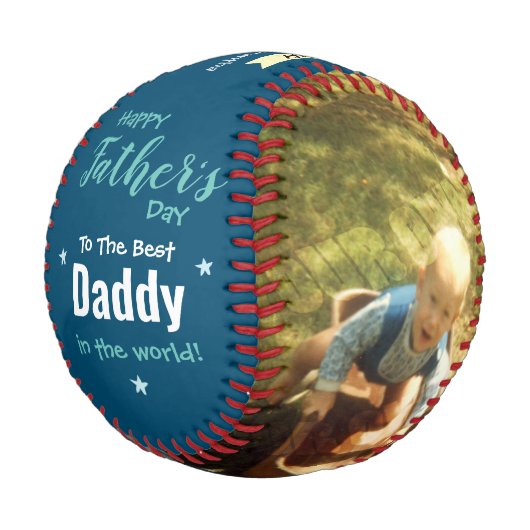 Best Daddy in World Two Foto Baseball (Schrägansicht)
