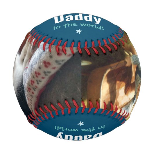 Best Daddy in World Two Foto Baseball (Vorderseite)