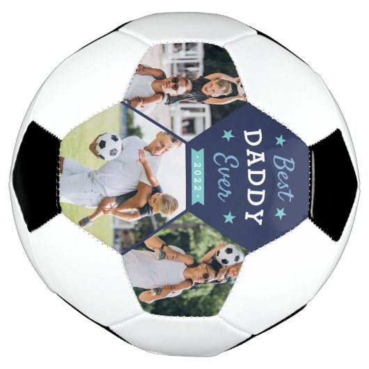 Best Daddy je Custom Foto Fußball (Gedreht)