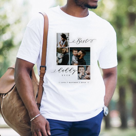 Best Daddy je Script | Familiäres Foto Tri-Blend Shirt