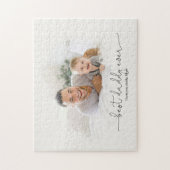 Best Daddy je Watercolor Foto Maskenname Puzzle (Vertikal)