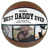 BEST DADDY JEMALS Cool Trendy Einzigartiges FotoCo Basketball (Vorderseite)