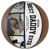 BEST DADDY JEMALS Cool Trendy Einzigartiges FotoCo Basketball (Vertikal)