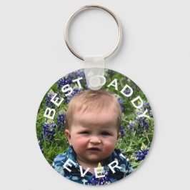 Best daddy jemals personalisiertes Foto Schlüsselanhänger
