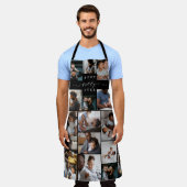 Best Daddy jemals Script Vathers Day Foto Collage Schürze (Getragen)