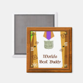 Best Daddy Magnet (Vorderseite/Rückseite)