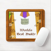 Best Daddy Medal Mousepad (Mit Mouse)