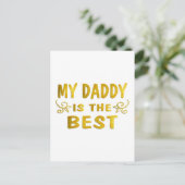 Best Daddy Postkarte (Stehend Vorderseite)
