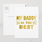 Best Daddy Postkarte (Vorne/Hinten)